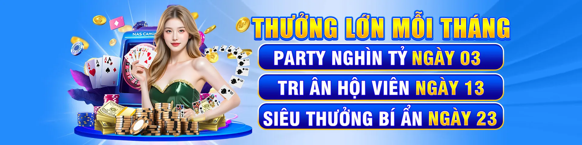 Banner chính Nổ Hũ BJ88 với biểu tượng jackpot lớn